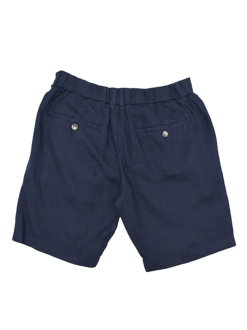Bermuda Lino Azul Marino